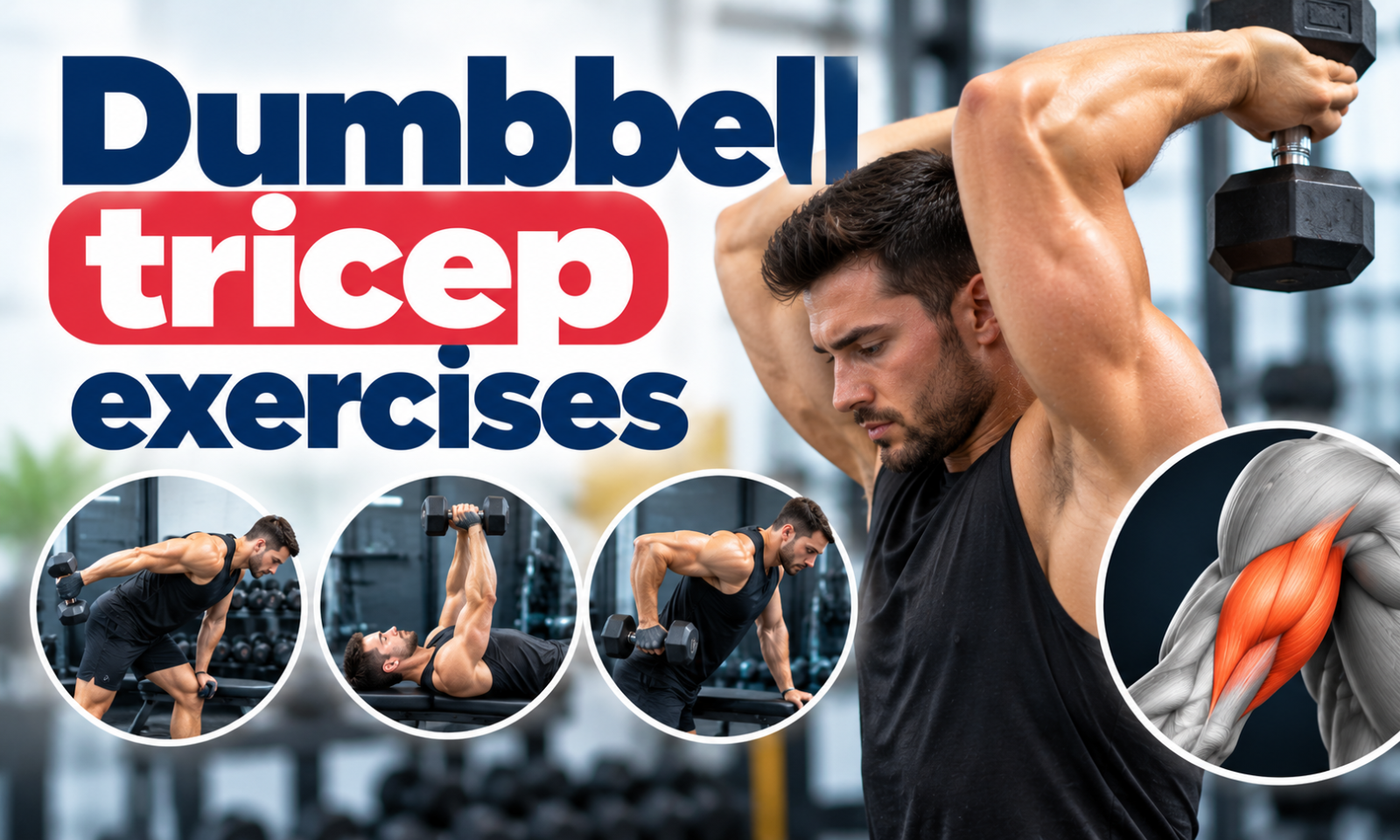 Dumbbell tricep exercises
